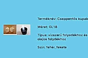 Cseppentős kupakok