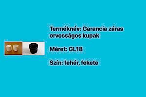 Garanciazáras kupak